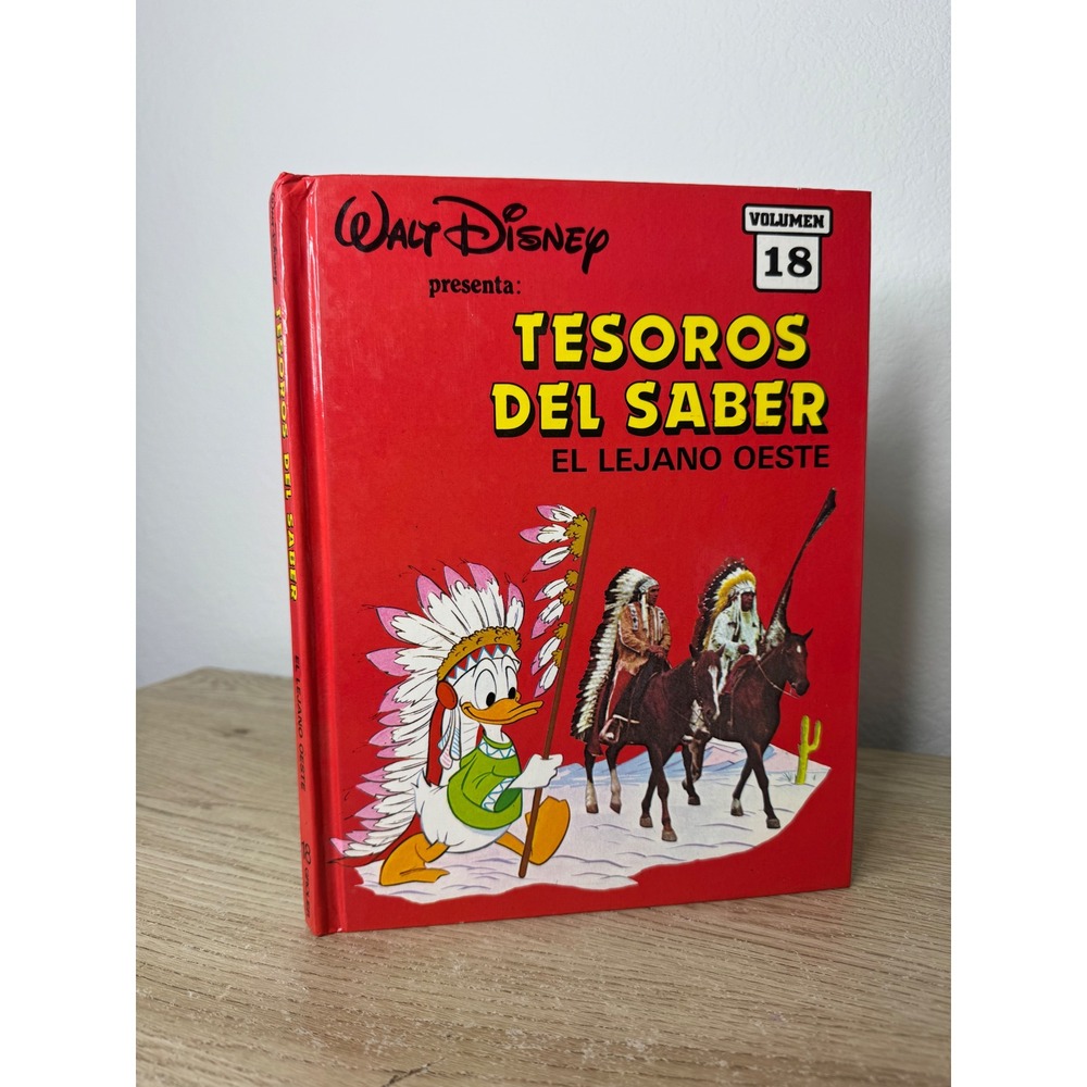Walt Disney Tesoros Del Saber Vol 18 El Lejano Oeste Spanish Hardcover Book 1990